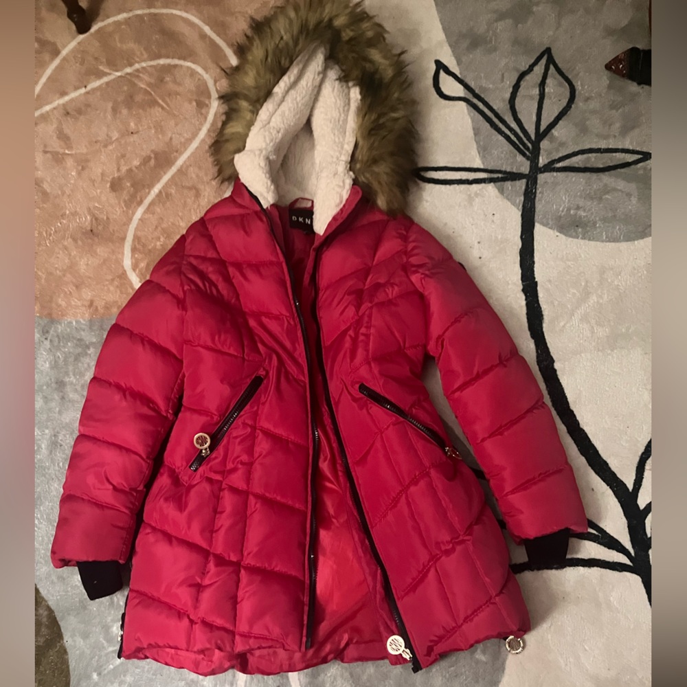 A Girl's DKNY winter coat.